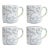 Taverna Speckled Mug, Gray / White, Set of 4 For Sale
