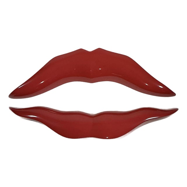 Large Modern 3-D Red Lips Wall Mount Handcrafted Original Design by Brian M Chalker for Remi Danielle Modern, 2026 For Sale