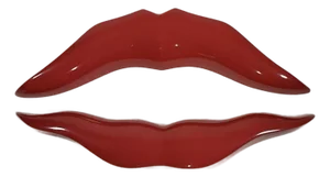 Large Modern 3-D Red Lips Wall Mount Handcrafted Original Design by Brian M Chalker for Remi Danielle Modern, 2026
