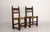 Pair of Spanish chairs in carved pine and woven straw, 19th century A beautiful pair of rustic Spanish chairs dating from...