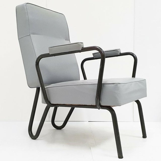 Vintage Armchair by Jacques Hitier for Tubauto, 1950s For Sale - Image 13 of 13