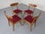 Brown Mid-Century Walnut Dining Chairs, 1960s, Set of 4 For Sale - Image 8 of 16