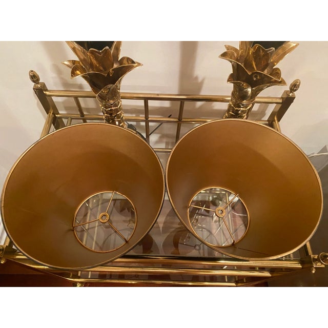 Frederick Cooper Mid 20th Century Frederick Cooper Hollywood Regency Palm Tree Table Lamps - a Pair For Sale - Image 4 of 11
