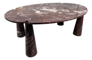 Angelo Mangiarotti "Eros" Oval Marble Dining Table, 1970s
