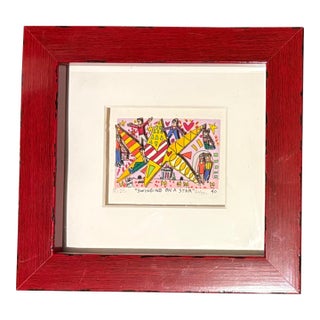James Rizzi Limited Edition 3d Serigraph Signed and Editioned by Hand in Custom Frame For Sale
