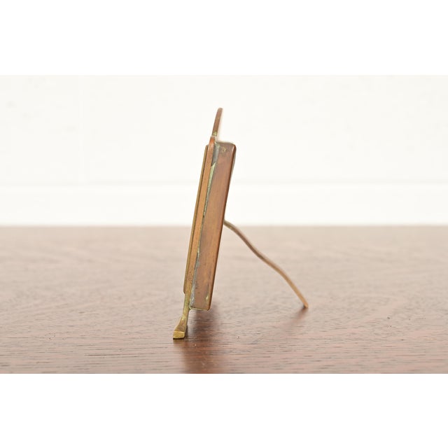 Tiffany Studios Style Antique Arts & Crafts Bronze Desk Calendar Frame or Picture Frame For Sale - Image 9 of 13