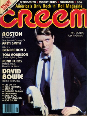 Vintage Creem Magazine Featuring David Bowie