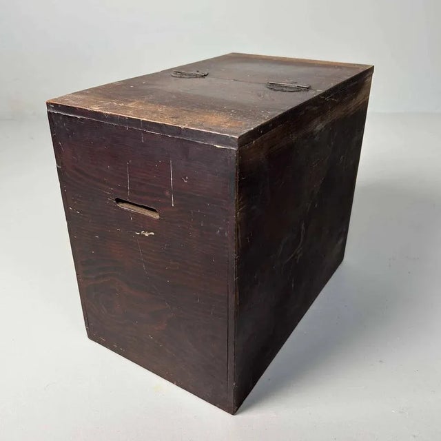Wood Shōwa Period Japanese Haribako Sewing Cabinet, 1920s For Sale - Image 7 of 9