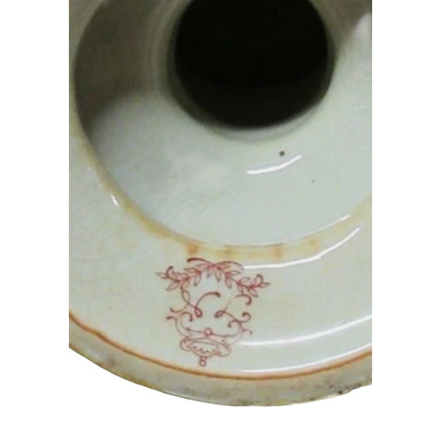 1980s Satsuma Bronze Porcelain Bronze Compote Urn Bowl Italian Regency For Sale - Image 9 of 9