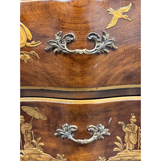 Phyllis Andrade for White Furniture Company Chinoiserie Bombe Chests, Pair For Sale - Image 11 of 12