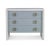 The Liza Drawer Chest is a modernized Parson form finished in an off-white textured concrete contrasted with a sleek gloss...
