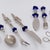 Glass Flowers Cutlery, Set of 9 For Sale - Image 9 of 12
