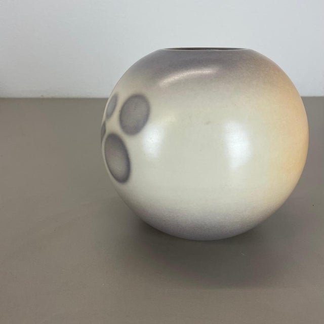 Bauhaus Ceramic Pottery Vase from Karlsruher Majolika, Germany, 1950s For Sale - Image 11 of 18