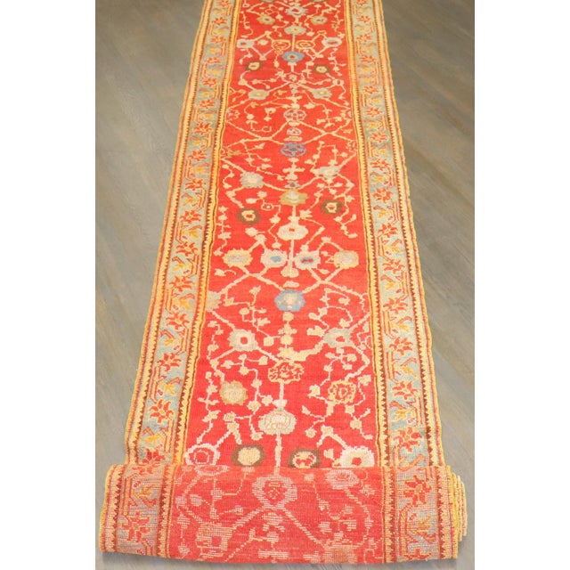 a late 19th- Century Antique Turkish Oushak Runner