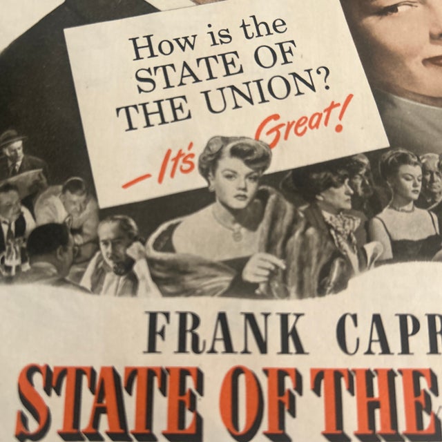 American Original 1948 Movie Ad for “State of the Union” Tracy & Hepburn For Sale - Image 3 of 5