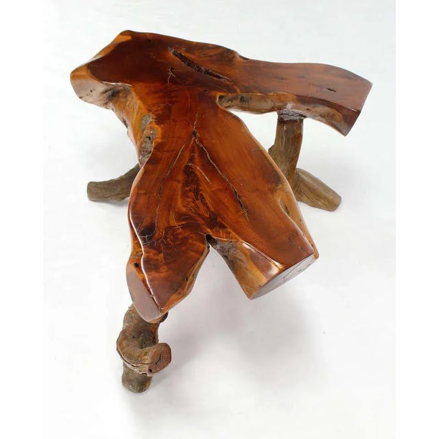 Brown Organic Modern Driftwood Coffee Table For Sale - Image 8 of 11