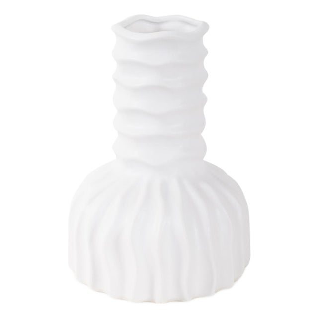 Herring Bulbous Abstract Vase- Medium For Sale