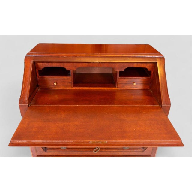 Drop-Front Desk in Wood with Drawers For Sale - Image 9 of 10