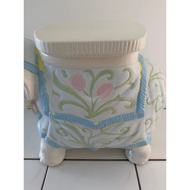Elephant Garden Stool Side Table For Sale - Image 11 of 12