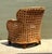 Vintage French Cane Lounge Chair For Sale - Image 16 of 17