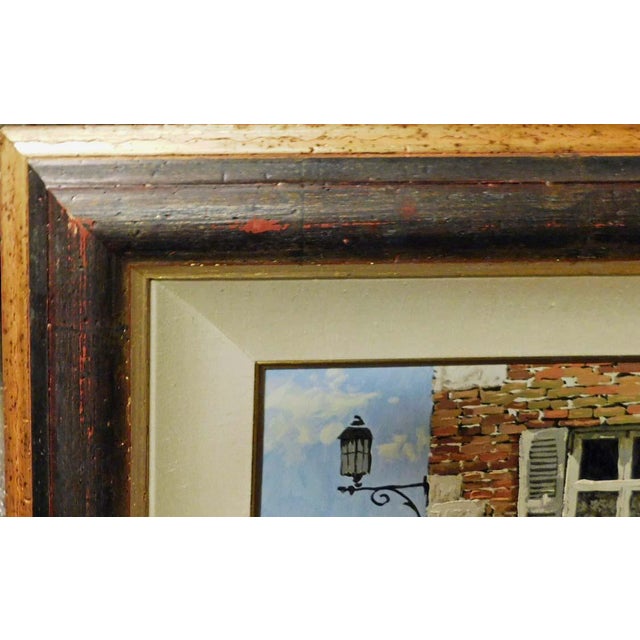 Impressionist Viktor Shvaiko the Last Leaves Framed Hand Embellished Art on Canvas 270/325 For Sale - Image 3 of 7