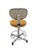 VVintage Cramer Industries Adjustible Height/Back-rest Industrial Drafting Stool Original Wheels; base of the chair is...