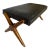 Authentic t.h. Robsjohn-Gibbings for Widdicomb Walnut X-Base Footrest Ottoman, Labeled, C. 1952-1955 For Sale