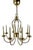 Vintage German Gold-Plated Chandelier from Sische Leuchten, 1984 For Sale