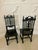 Set of Victorian Carved Ebonised Oak Side Chairs, 1860s For Sale - Image 3 of 14