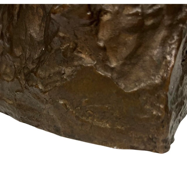 Metal Mid 20th Century Bronze Bust of Chopin Bust by Sculptor Jiri Hanzalek For Sale - Image 7 of 10
