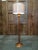 Hand crafted floor lamp turned Koa wood with new shade. Made in the late 20th century.