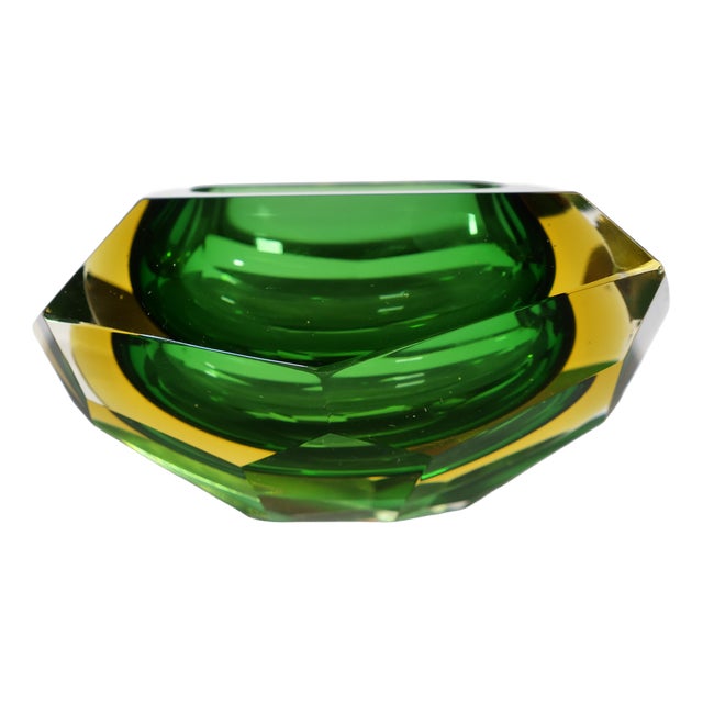 Vintage Murano Sommerso Glass Bowl by Flavio Poli, 1970s For Sale