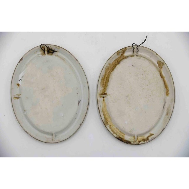 Gilt Porcelain Plaques, Early 20th Century, Set of 2 For Sale - Image 4 of 6