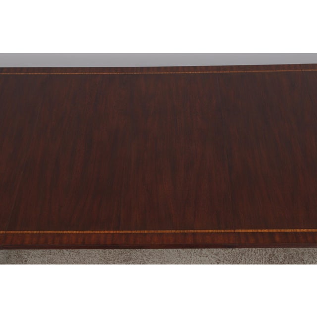 Henkel Harris Model 2207 Mahogany Dining Room Table For Sale - Image 11 of 15