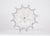Glass Large Dodecagon Star Ice Ceiling Light from Kaiser, 1970s For Sale - Image 7 of 7
