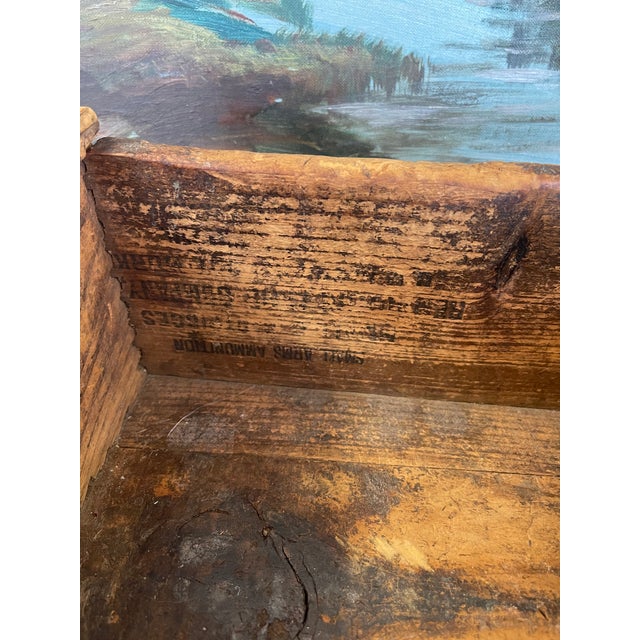 Early 20th Century Handcrafted Primitive Dovetail Wooden Storage Box For Sale - Image 11 of 11