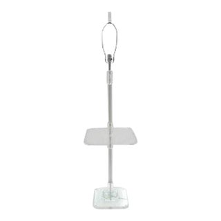 Karl Springer Style Lucite Floor Lamp For Sale