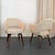 1960s 1960s Pair of Eero Saarinen for Knoll Wood Executive Armchairs in Cream Tweed For Sale - Image 5 of 10