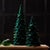 Kenneth Ludwig Chicago Green Beaded Leaf Pine Tree (Set of 2) For Sale - Image 4 of 4