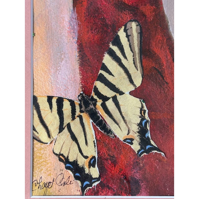 Original mixed-media work titled Empress Elisa by California artist Juliette Chayet Cole. The composition combines paint...