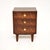 Brown Danish Bedside Chest attributed to Dyrlund, 1960 For Sale - Image 8 of 8