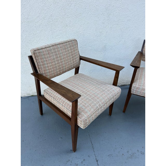 Stow & Davis Vintage Pair of Mid-Century Modern Lounge Chairs by Stow & Davis For Sale - Image 4 of 7