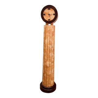 Highly Unusual Pen Shell Grandfather Clock, Circa 1980s For Sale