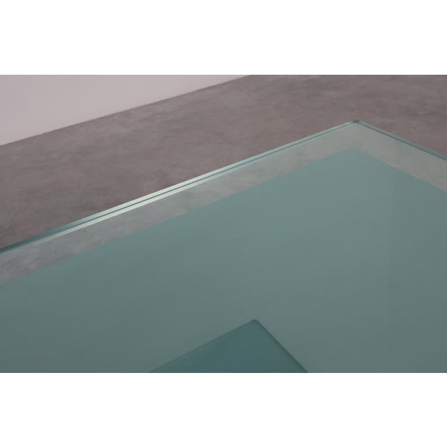 Glass Italian Mirror and Glass Coffee Table by Nanda Vigo for Acerbis, 1971 For Sale - Image 7 of 11