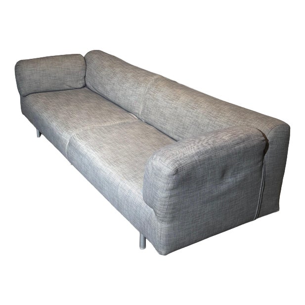 Met 250 Sofa in Grey Fabric from Cassina For Sale