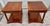 Baker Furniture Cherry Tables Vintage Regency Style Inlaid Wood Brass Trim Pair For Sale - Image 15 of 16