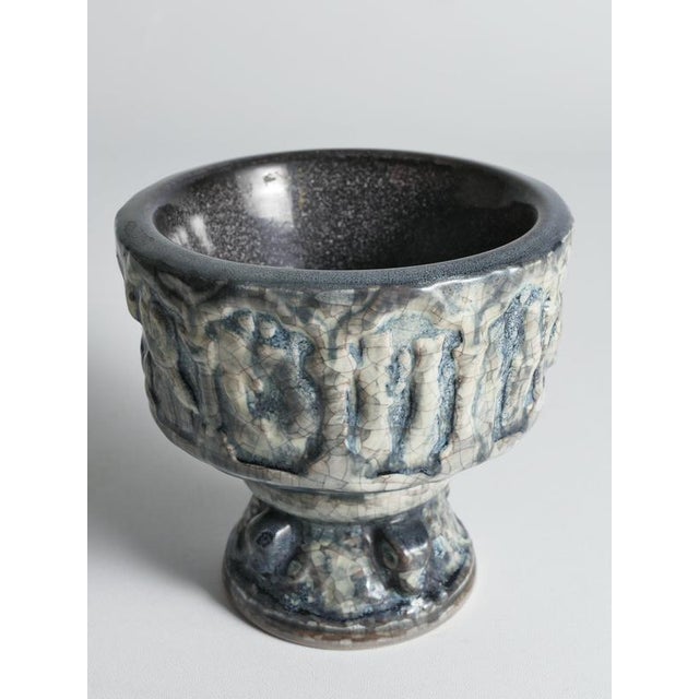 Ceramic Gothic Ceramic Jardiniere by Michael Andersen & Son, 1960s For Sale - Image 7 of 14