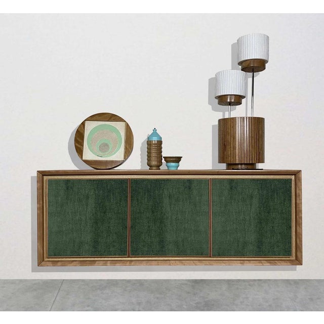 Not Yet Made - Made To Order Green Velvet Sideboard by Mascia Meccani for Meccani Design, 2023 For Sale - Image 5 of 6