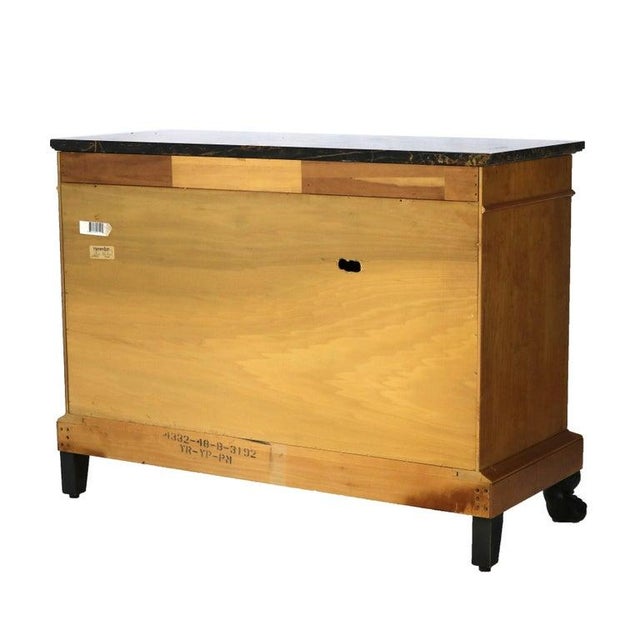 Henredon French Empire Satinwood, Ormolu & Marble Claw Foot Server 20thC For Sale - Image 13 of 18