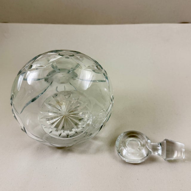 Vintage Cut Crystal Ship Captains Liquor Decanter For Sale In Philadelphia - Image 6 of 10